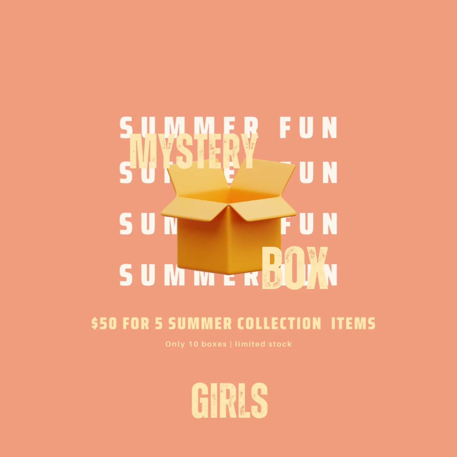 Multi Brands Face Masks>5 Spring/Summer Pieces Girls Mystery Box/Bag - Final Sale