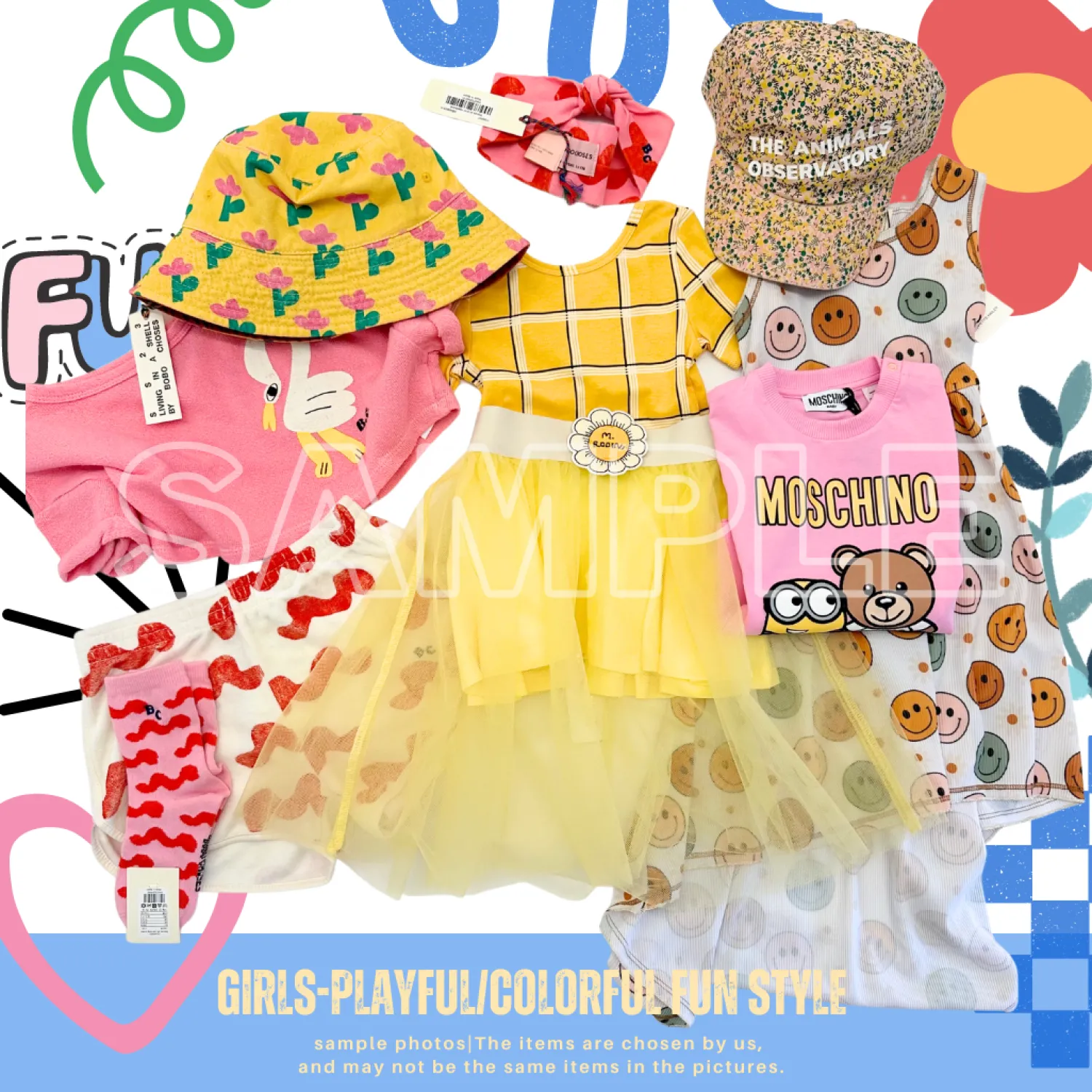 Multi Brands Face Masks>5 Spring/Summer Pieces Girls Mystery Box/Bag - Final Sale