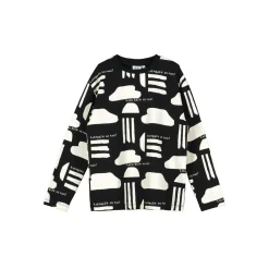 Beau Loves Long Sleeve T Shirts> Black Rain Print Long Sleeve T Shirt