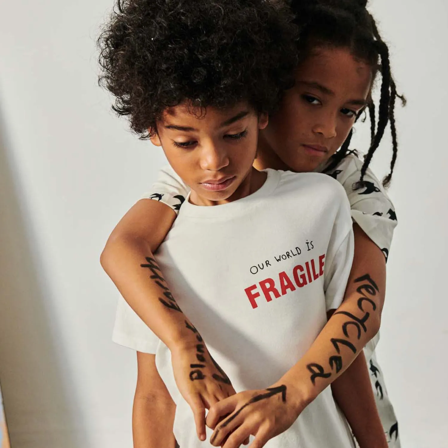 Beau Loves Long Sleeve T Shirts> Natural Our World Is Fragile T- Shirt