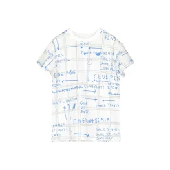 Beau Loves T Shirts> Short Sleeve T-Shirt, Ecru, Game Plan Aop
