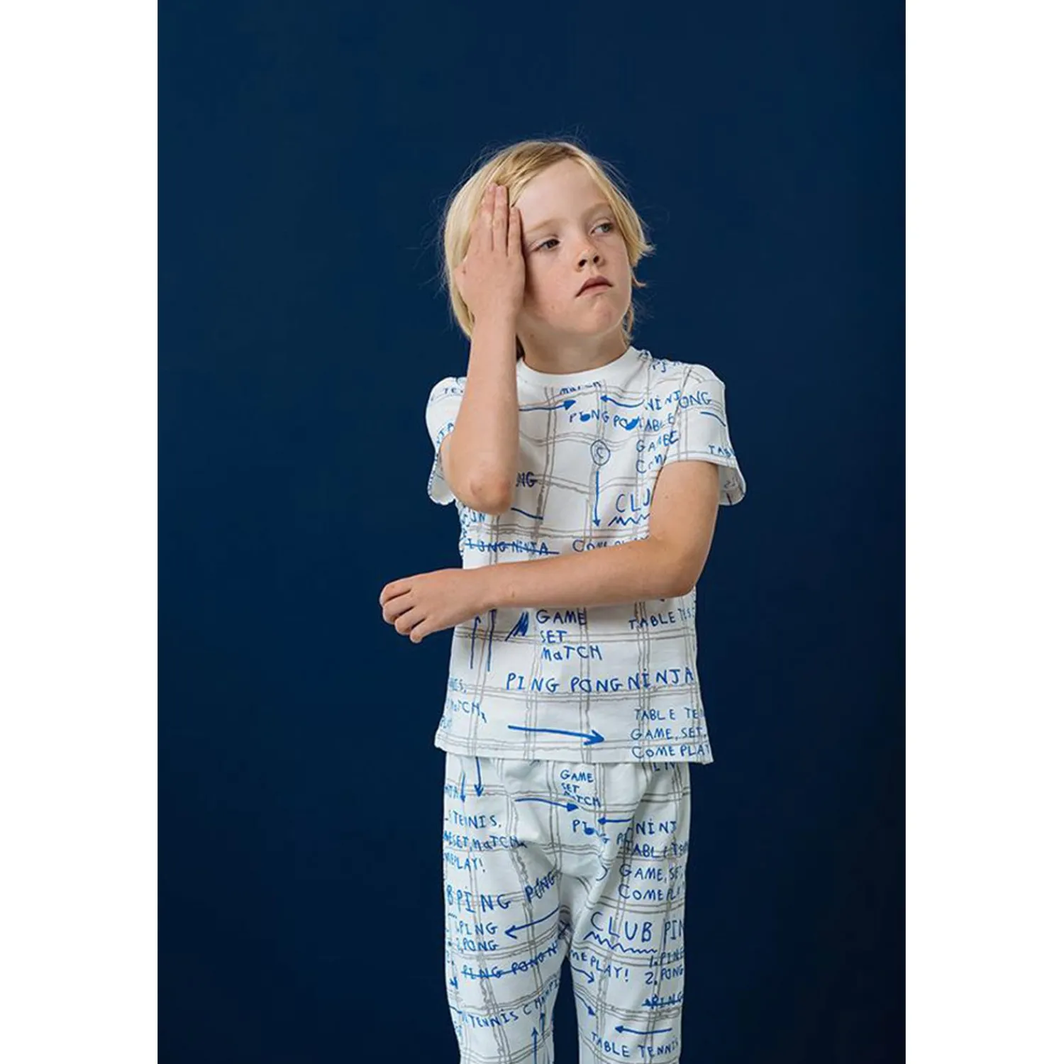Beau Loves T Shirts> Short Sleeve T-Shirt, Ecru, Game Plan Aop