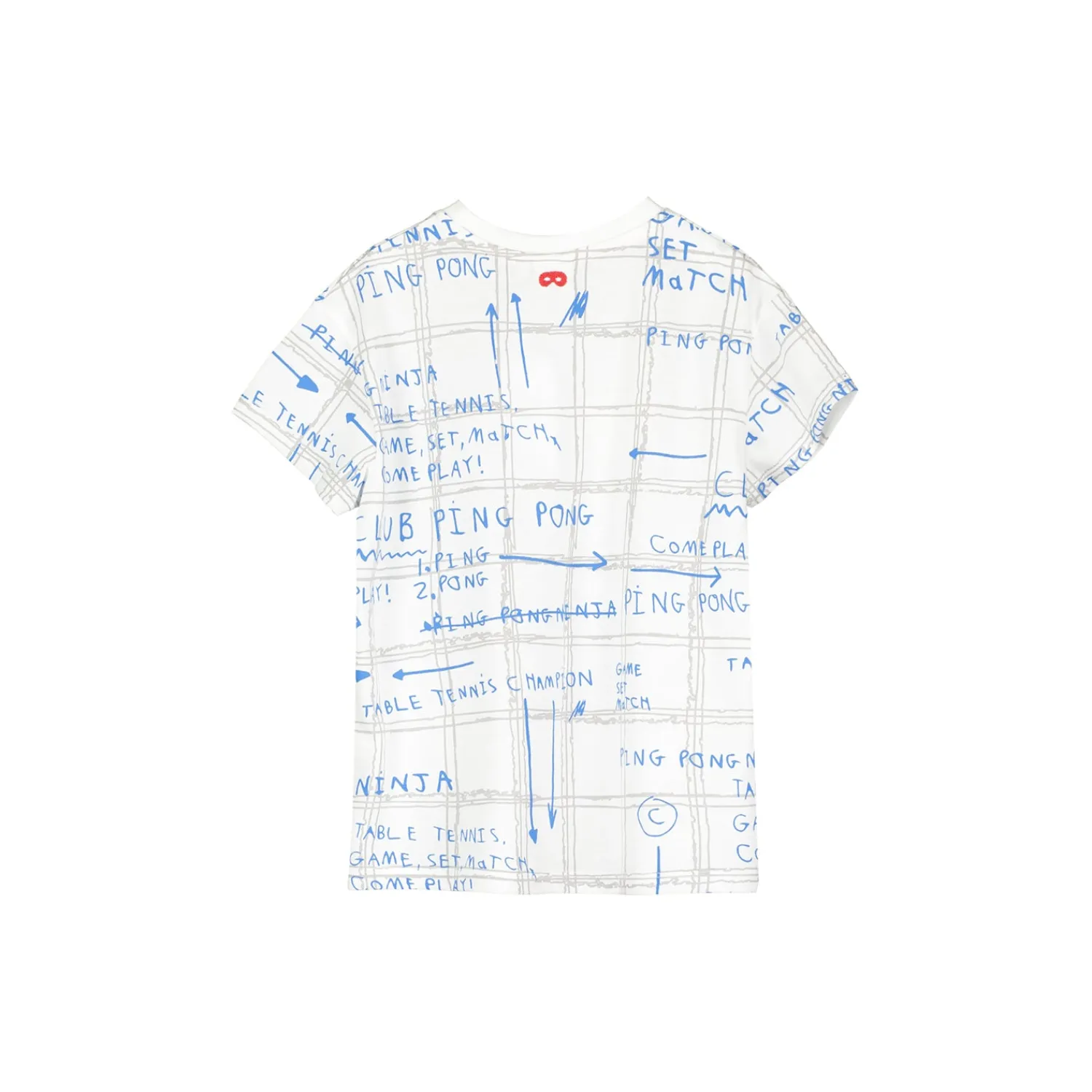 Beau Loves T Shirts> Short Sleeve T-Shirt, Ecru, Game Plan Aop