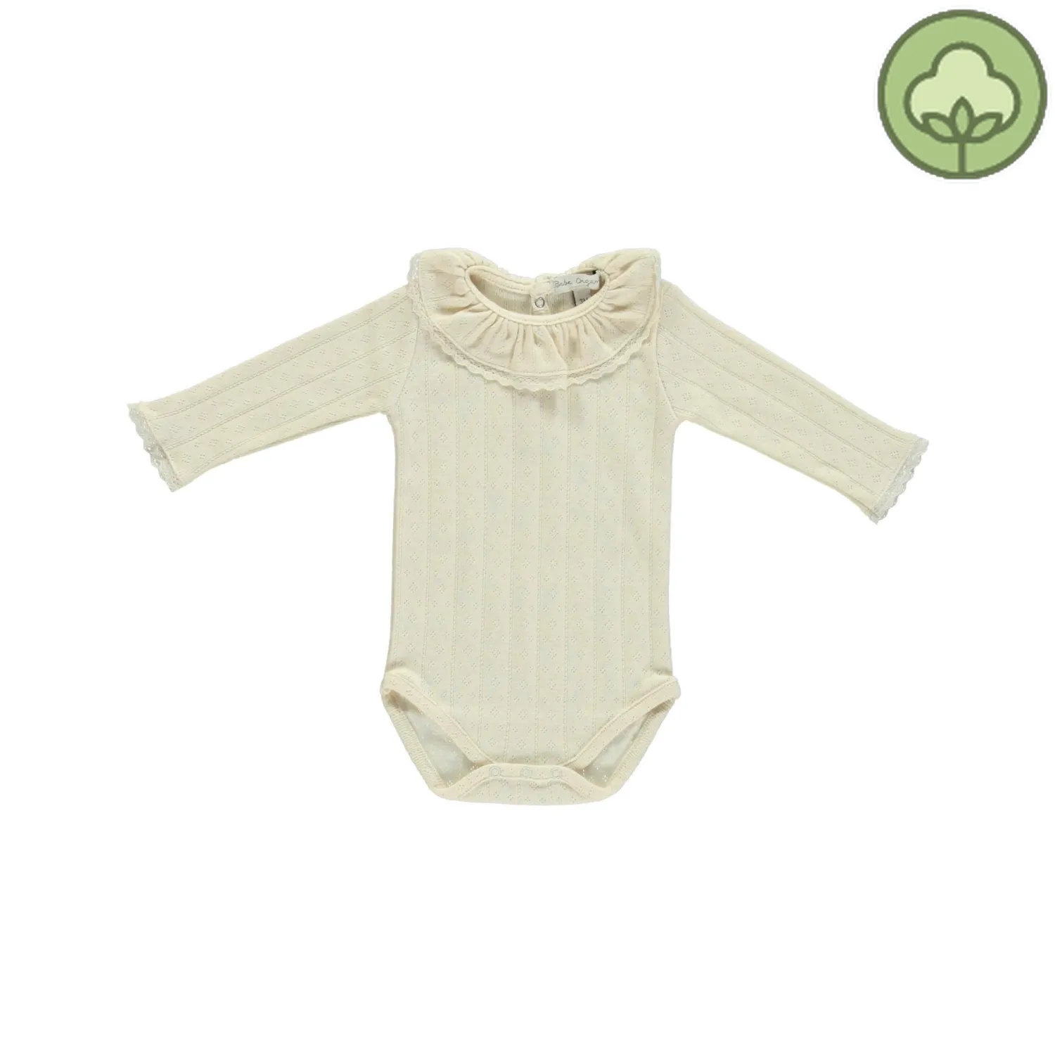 Bebe Organic Onesies> Bebe Lace Onesie