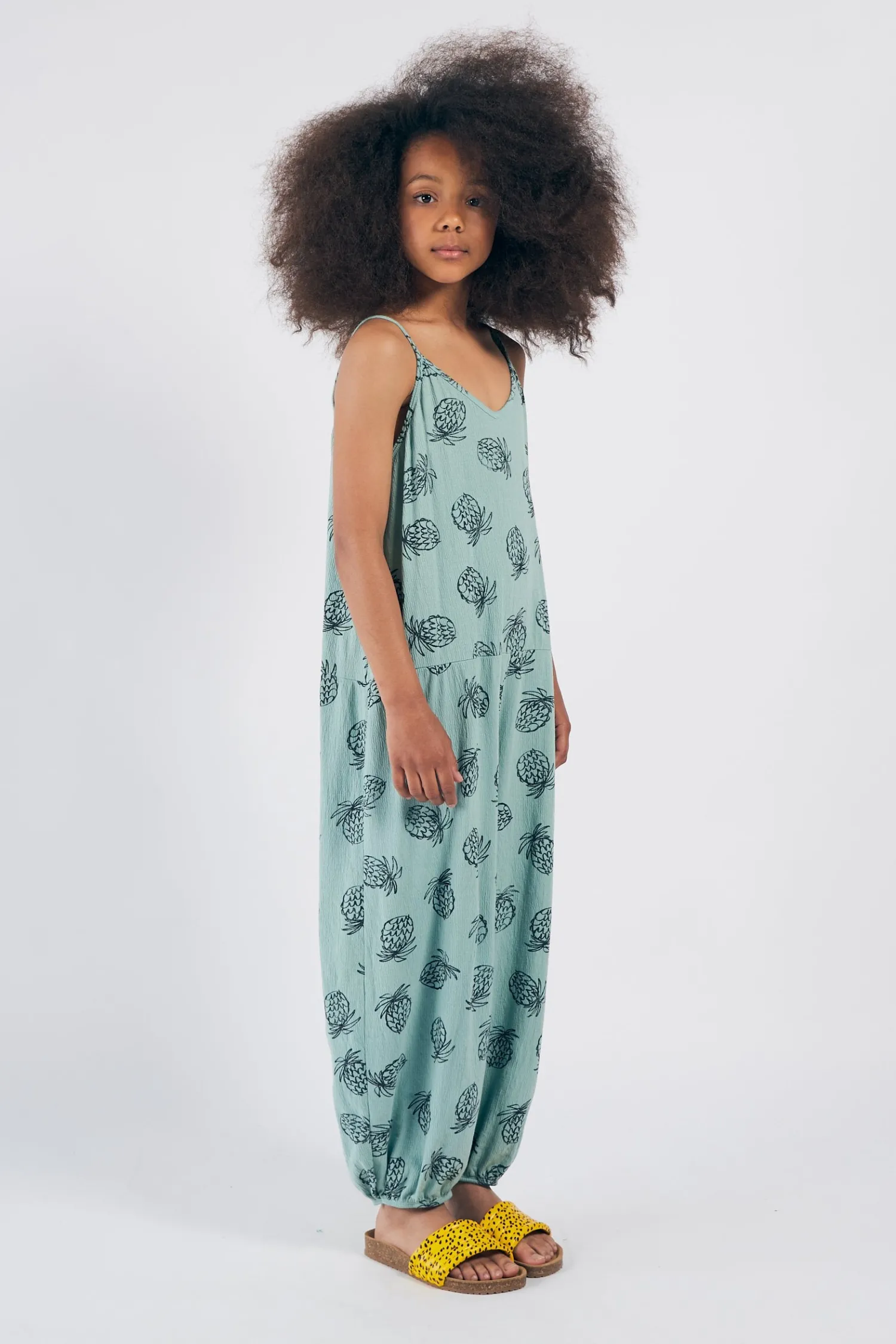 Bobo Choses Sweatshirts> All Over Pineapple Jersey Overall