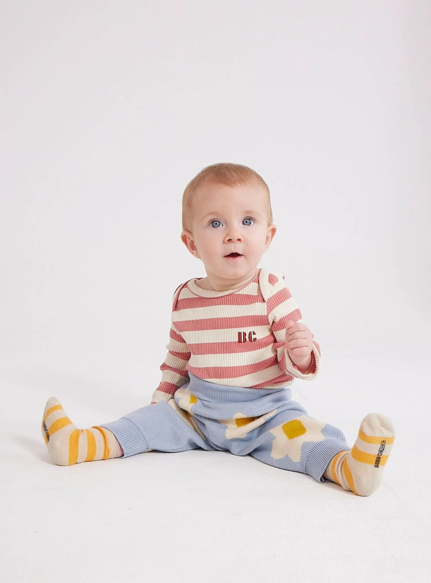 Bobo Choses Pants> Baby Big Flower All Over Knitted Pants