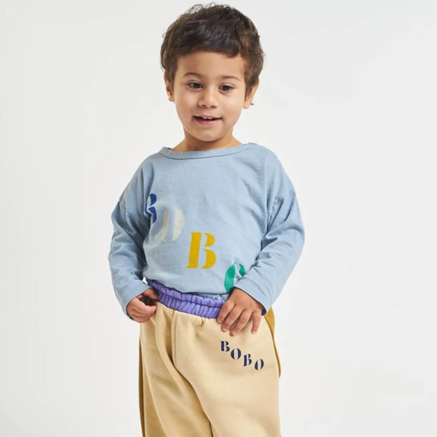 Bobo Choses Long Sleeve T Shirts> Baby Diagonal Long Sleeve T Shirt