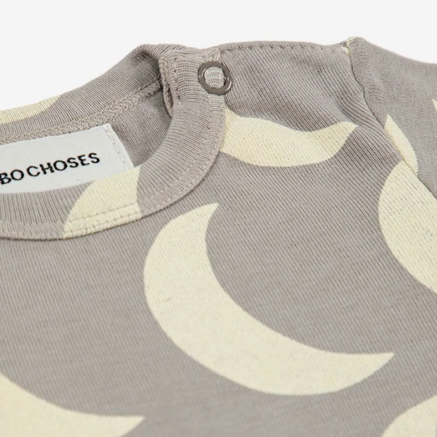 Bobo Choses Onesies> Baby Moon All Over Long Sleeve Body