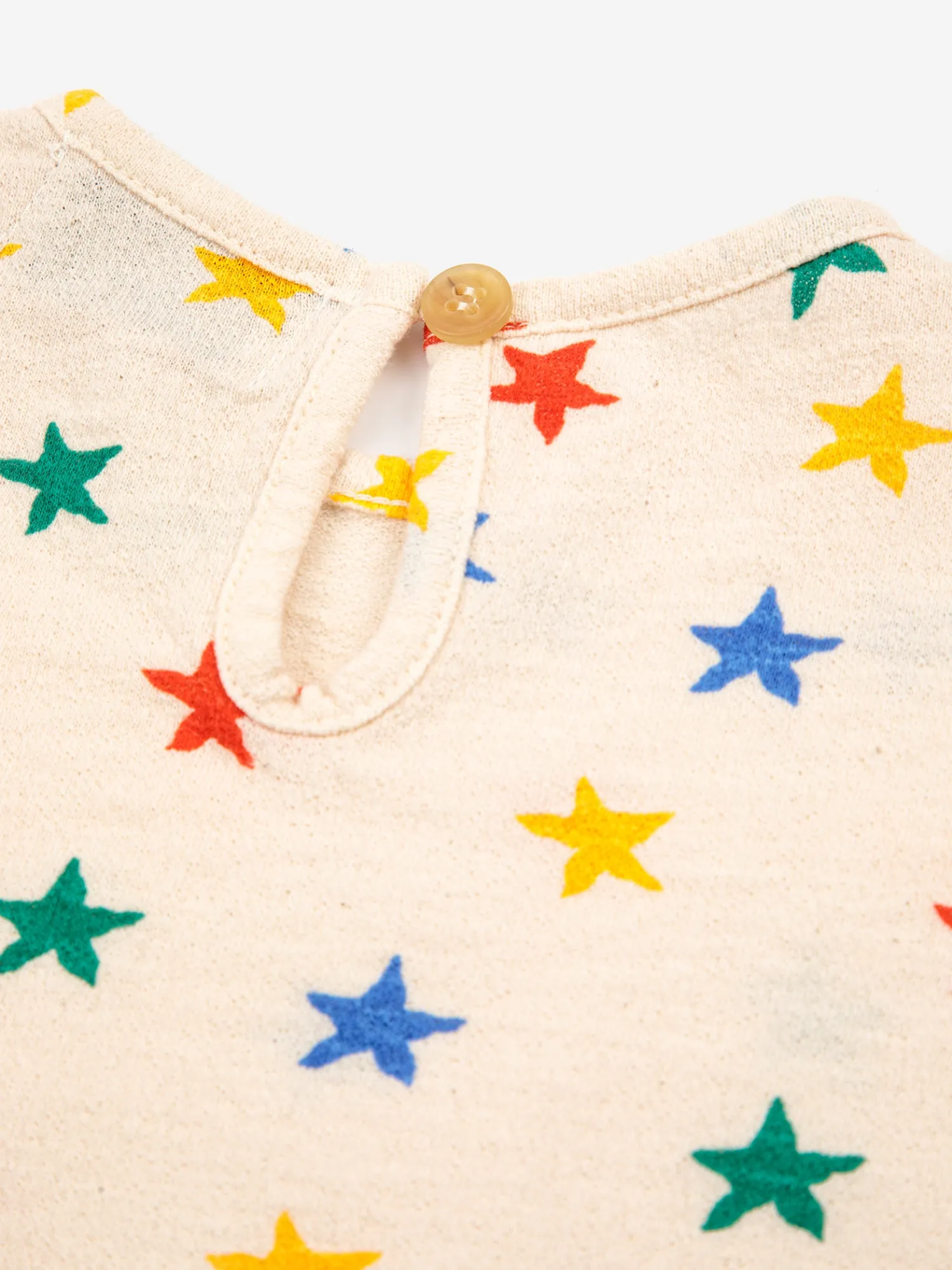 Bobo Choses T Shirts> Baby Multicolor Stars All Over Ruffle T-Shirt