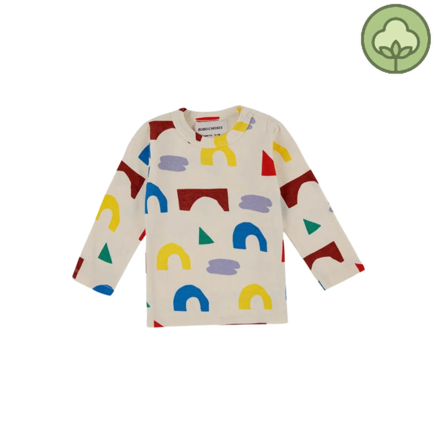 Bobo Choses Long Sleeve T Shirts> Baby Playfull All Over Big Long Sleeve T Shirt
