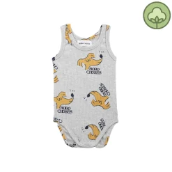 Bobo Choses Onesies> Baby Sniffy Dog All Over Sleeveless Body