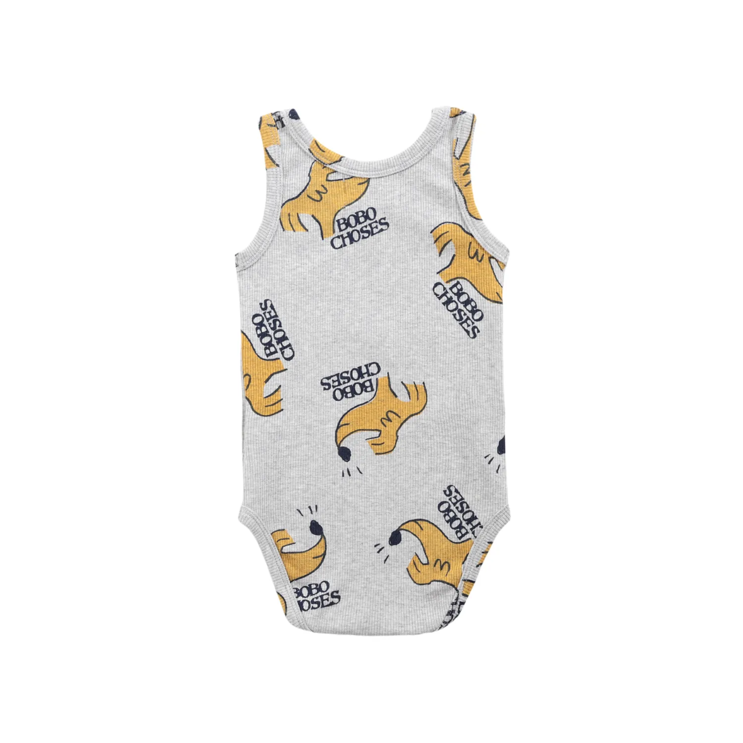 Bobo Choses Onesies> Baby Sniffy Dog All Over Sleeveless Body