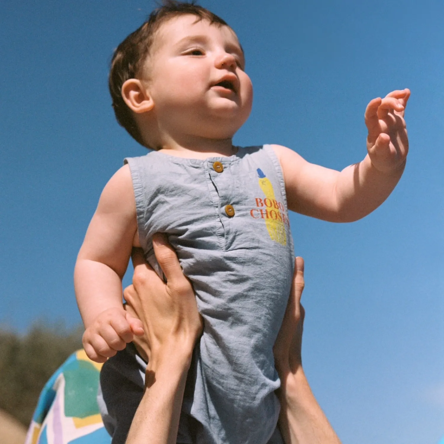 Bobo Choses Overalls> Baby Yellow Squid Playsuit