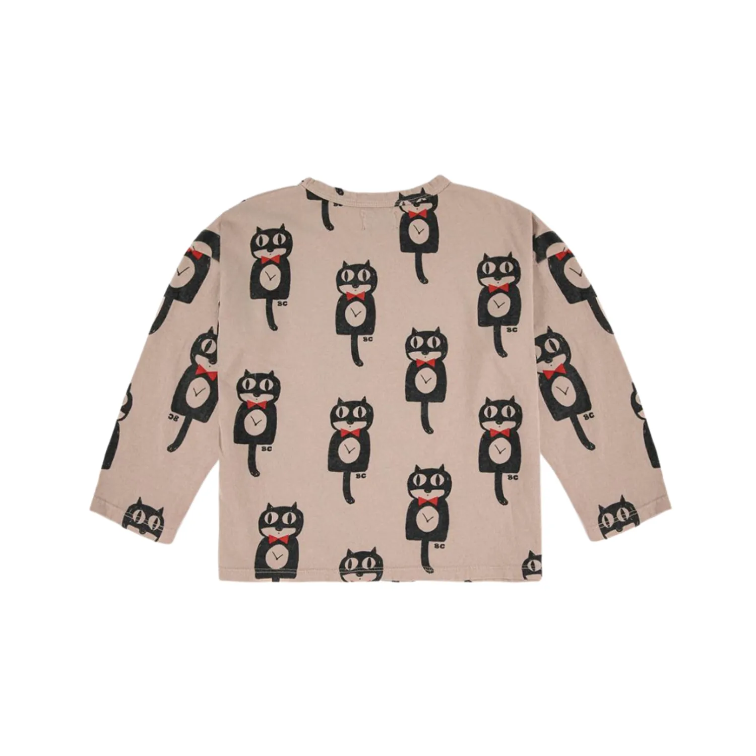 Bobo Choses Long Sleeve T Shirts> Cat O'Clock All Over Long Sleeve T-Shirt