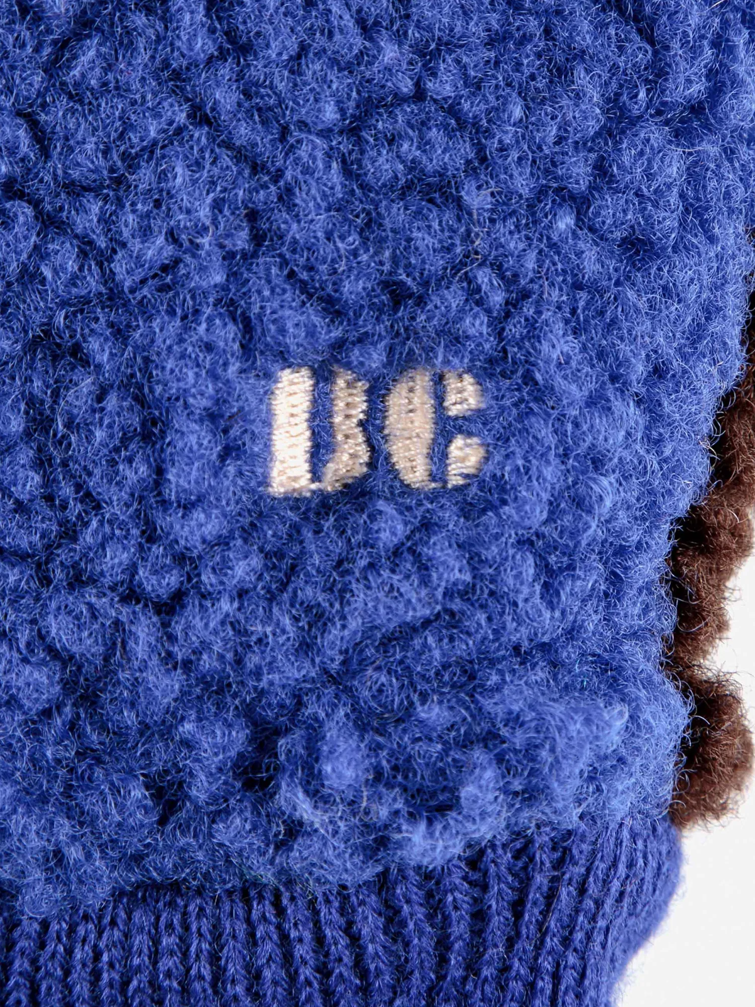Bobo Choses Face Masks> Color Block Sheepskin Blue Gloves