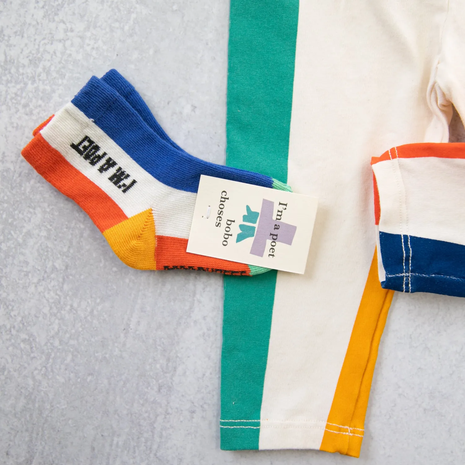 Bobo Choses Socks> Colors Stripes Baby Socks