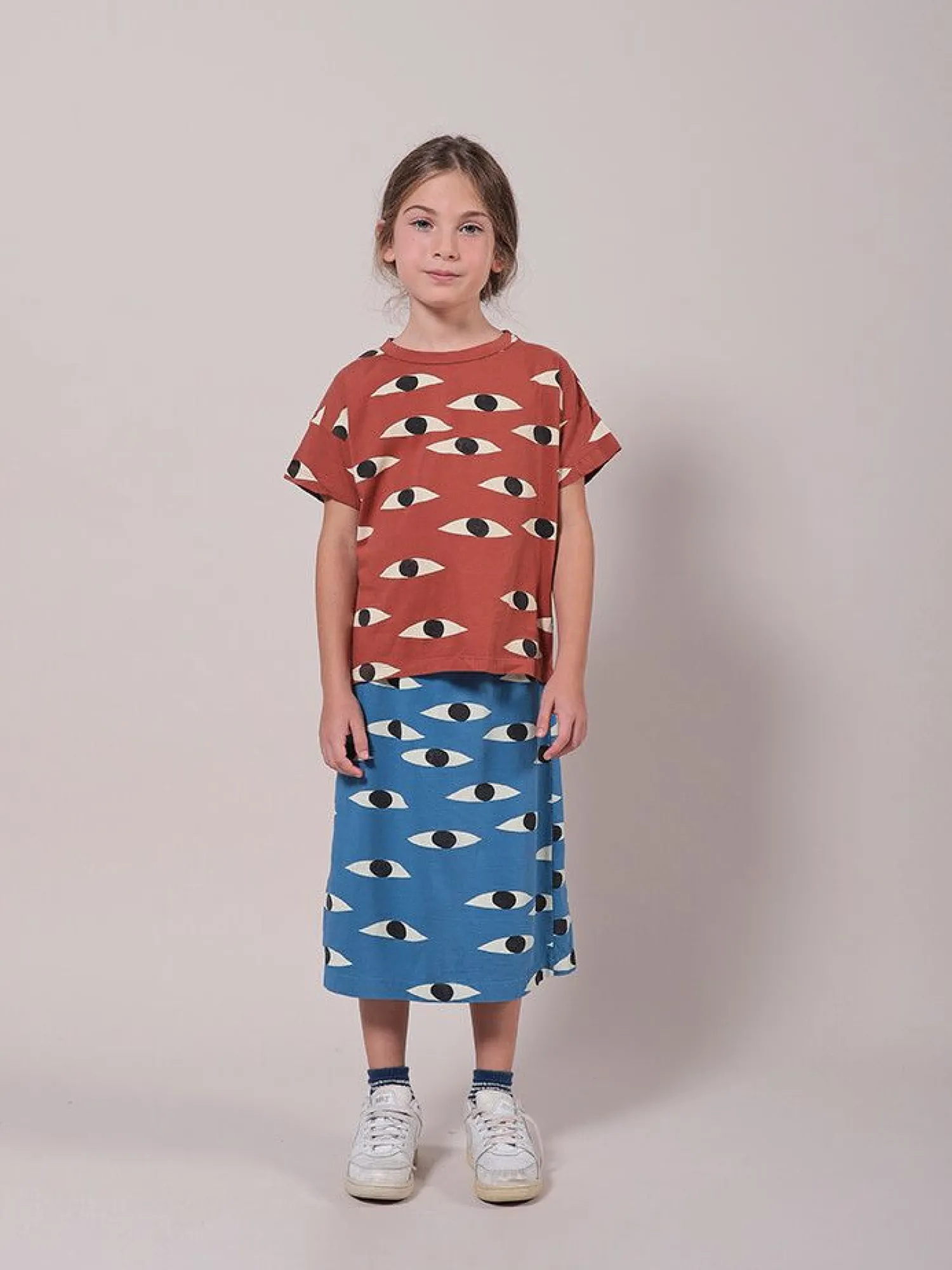 Bobo Choses Dresses> Eyes All Over Jersey Midi Skirt