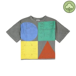 Bobo Choses Long Sleeve T Shirts> Geometric Color Block T-Shirt