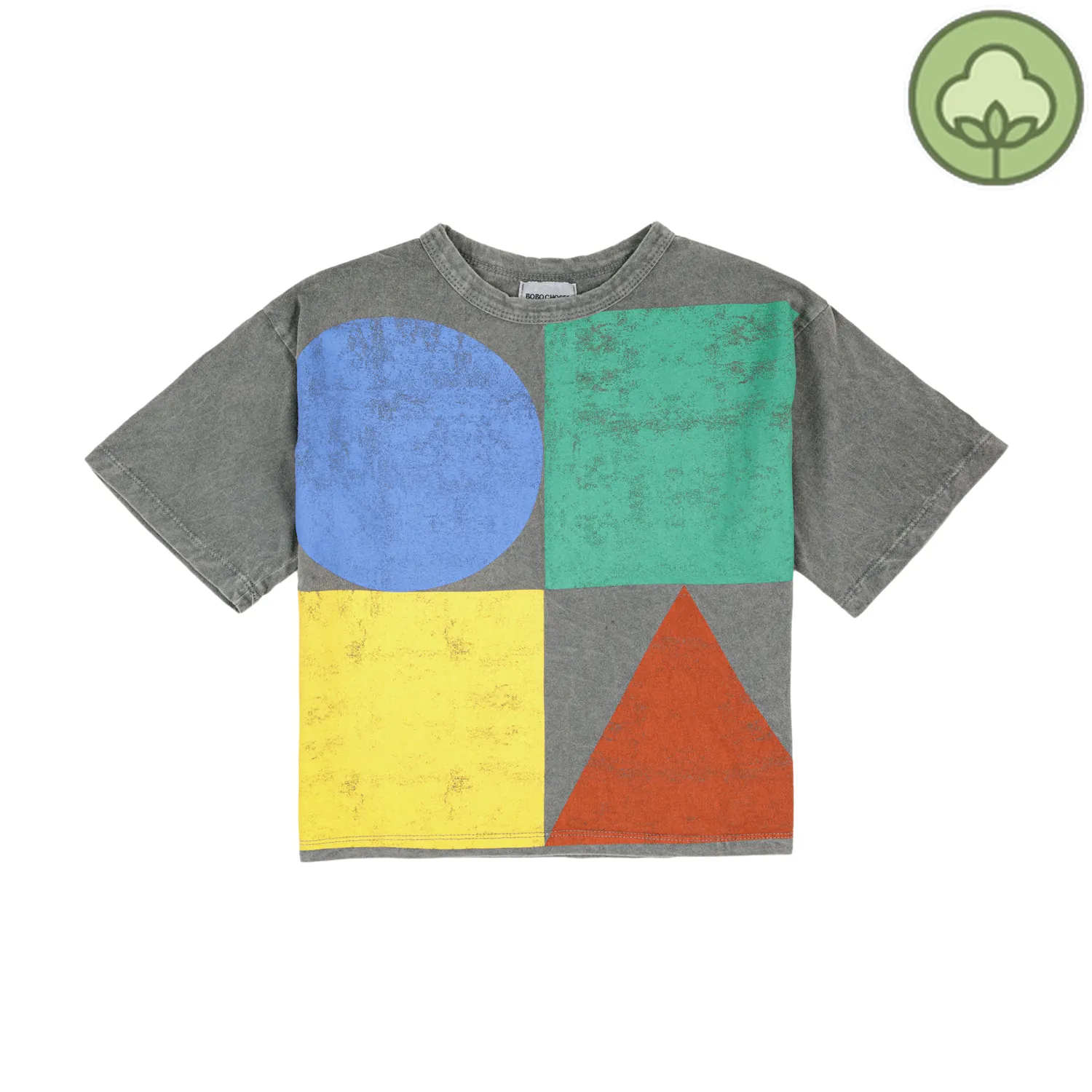 Bobo Choses Long Sleeve T Shirts> Geometric Color Block T-Shirt