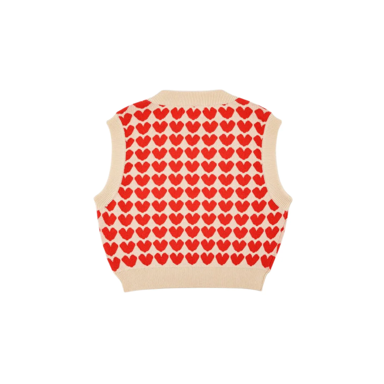 Bobo Choses Face Masks> Hearts Jacquard Jumper