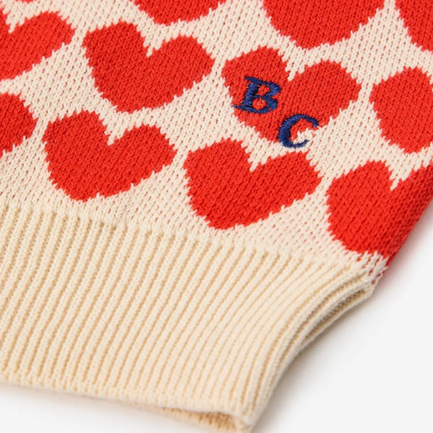 Bobo Choses Face Masks> Hearts Jacquard Jumper
