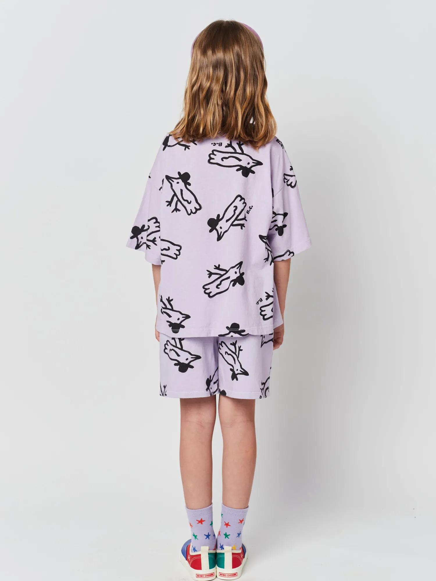 Bobo Choses Long Sleeve T Shirts> Mr Birdie All Over Short Sleeve T Shirt