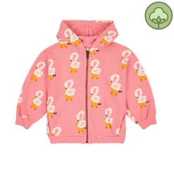 Bobo Choses Long Sleeve T Shirts> Pelican All Over Zipped Sweatshirt