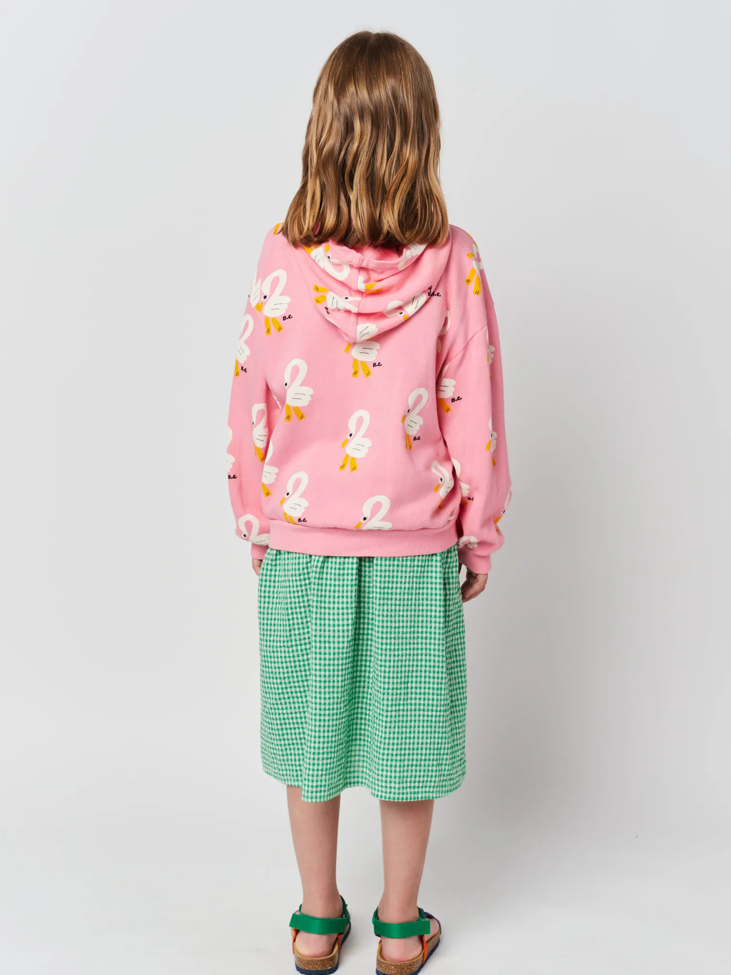 Bobo Choses Long Sleeve T Shirts> Pelican All Over Zipped Sweatshirt