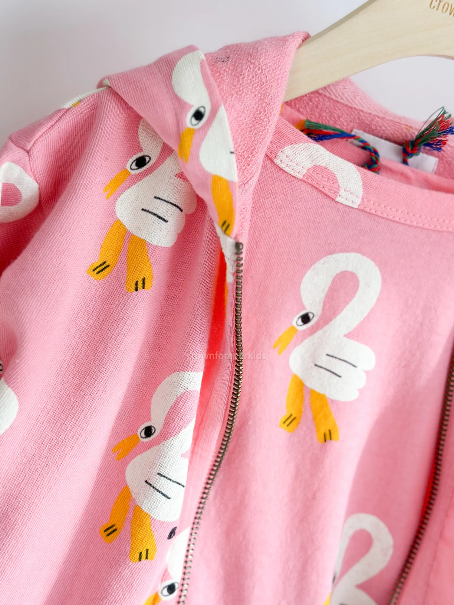 Bobo Choses Long Sleeve T Shirts> Pelican All Over Zipped Sweatshirt