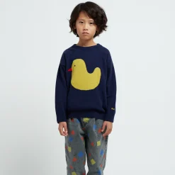 Bobo Choses Face Masks> Rubber Duck Intarsia Jumper