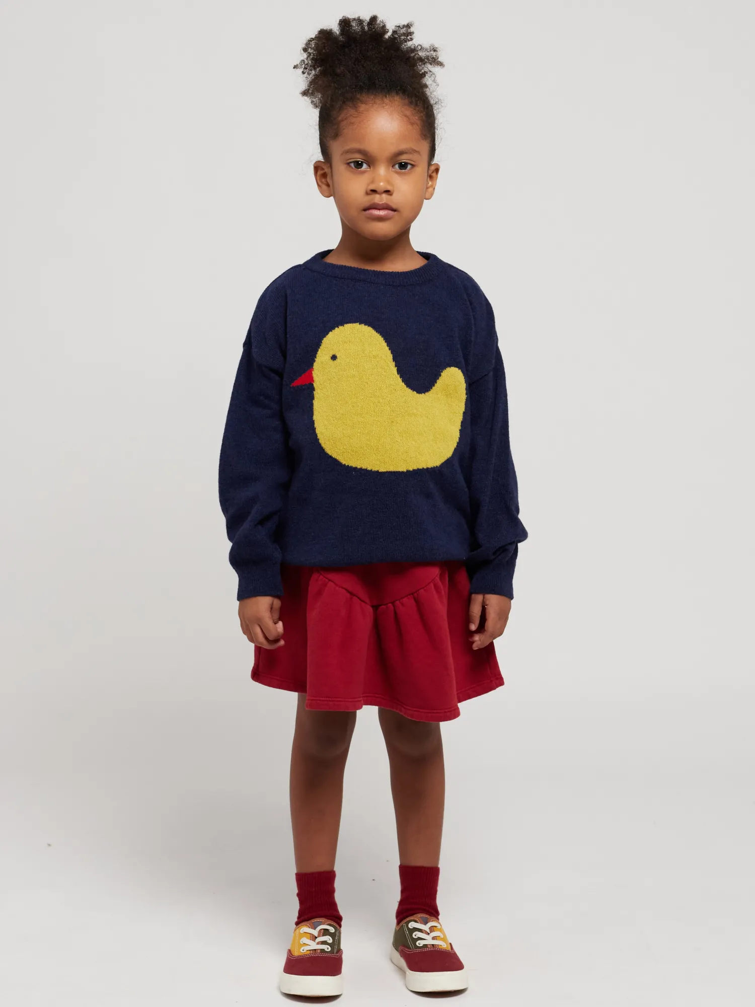 Bobo Choses Face Masks> Rubber Duck Intarsia Jumper