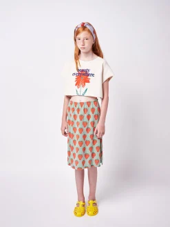 Bobo Choses Dresses> Strawberry All Over Midi Skirt