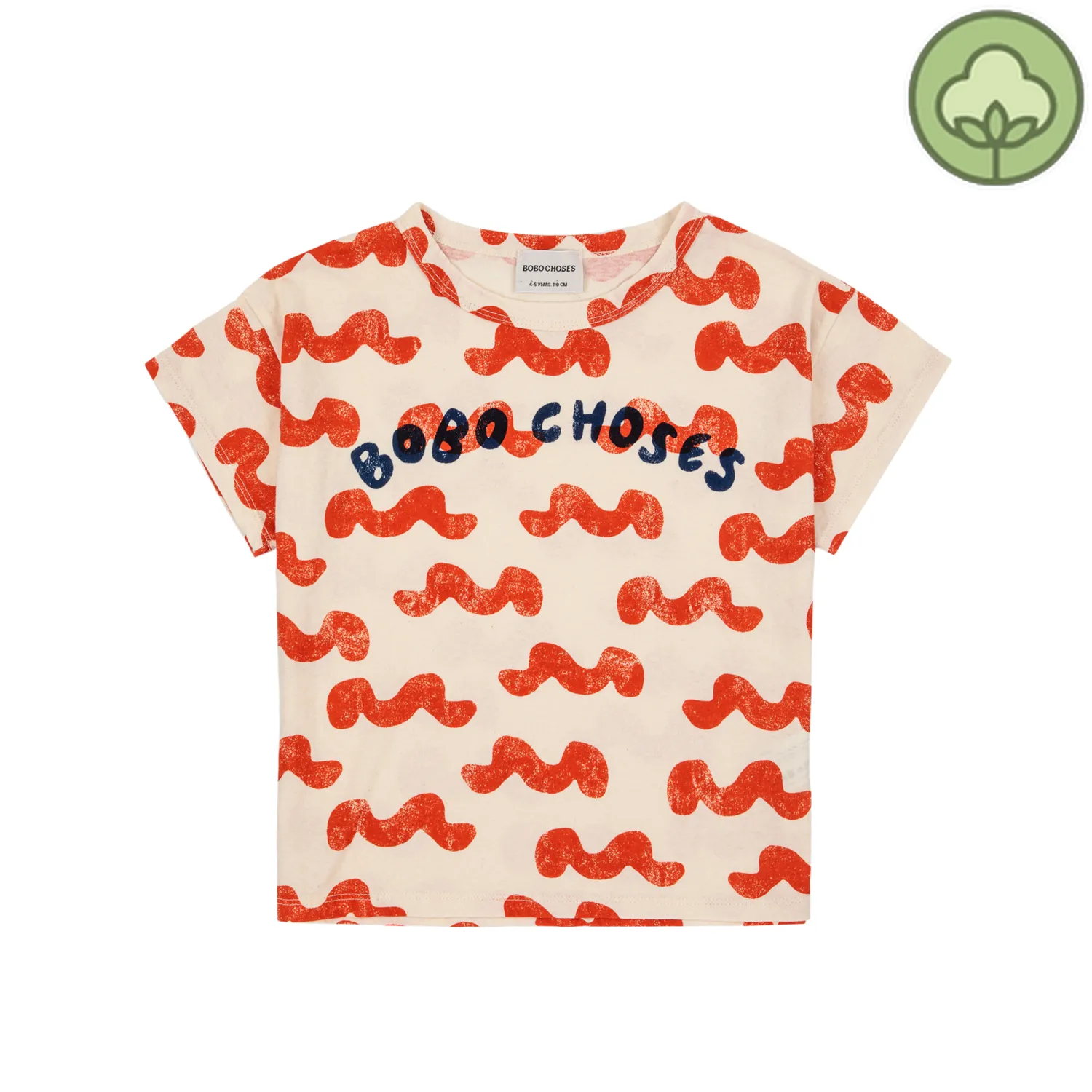 Bobo Choses Long Sleeve T Shirts> Waves All Over T Shirt