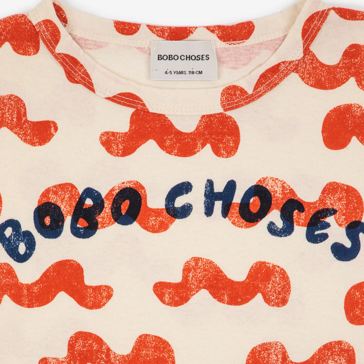 Bobo Choses Long Sleeve T Shirts> Waves All Over T Shirt