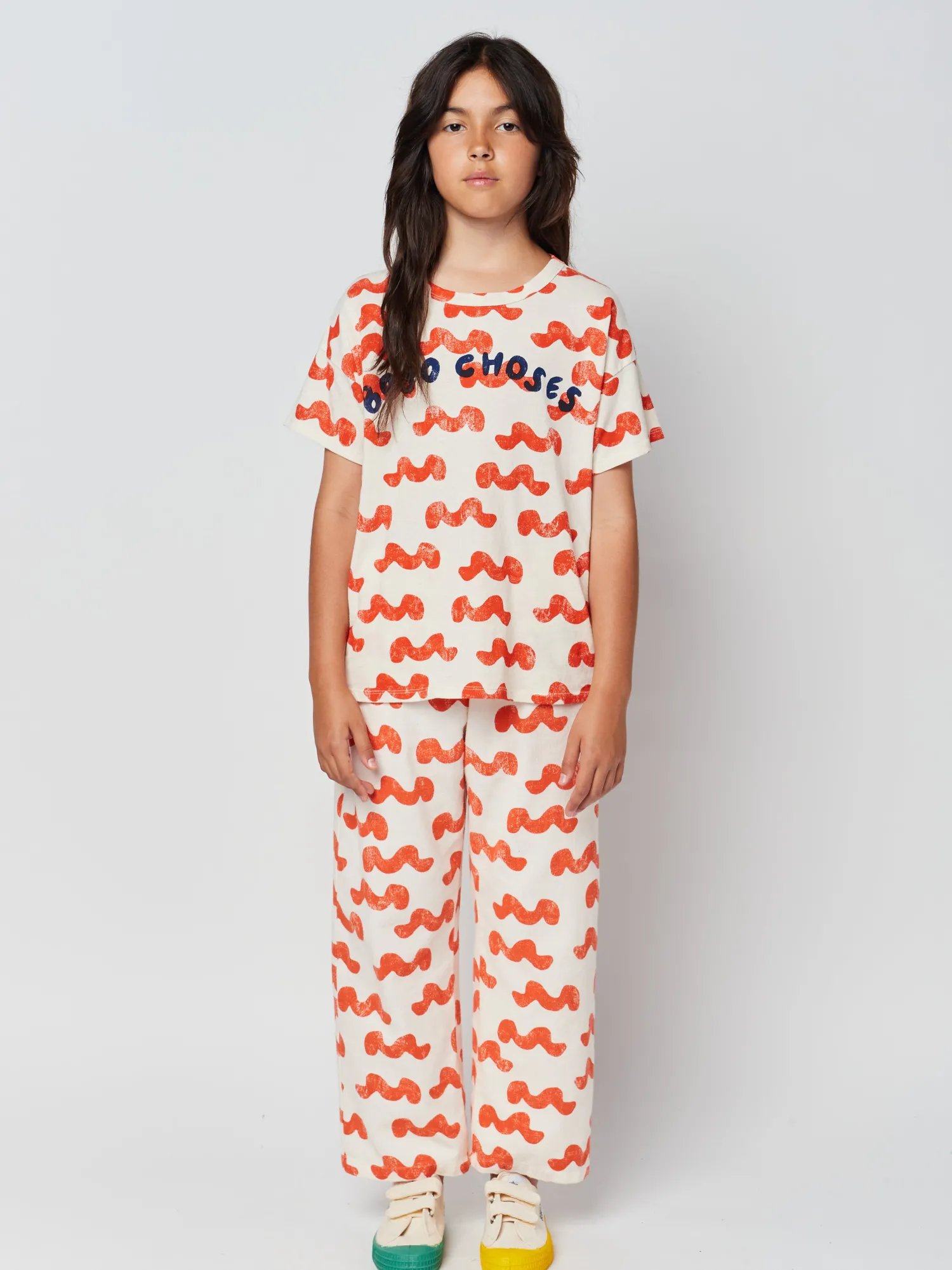 Bobo Choses Long Sleeve T Shirts> Waves All Over T Shirt