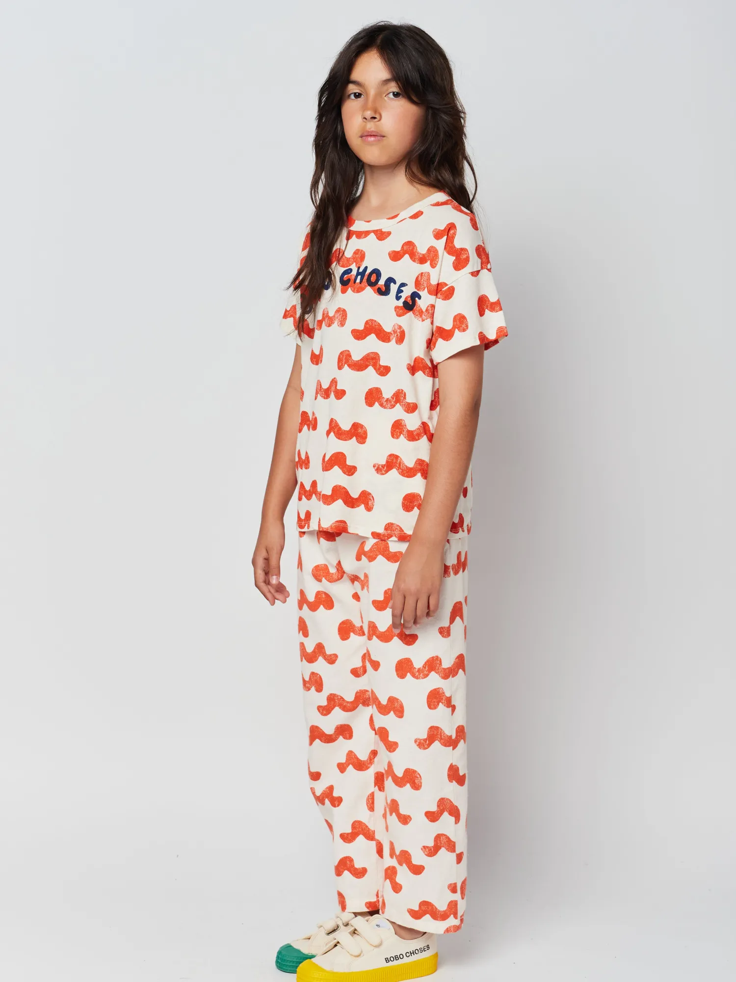 Bobo Choses Long Sleeve T Shirts> Waves All Over T Shirt