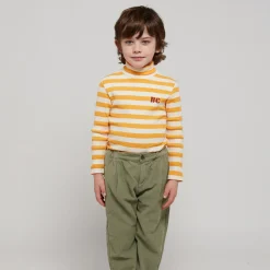 Bobo Choses Blouses> Yellow Stripes Turtle Neck T Shirt