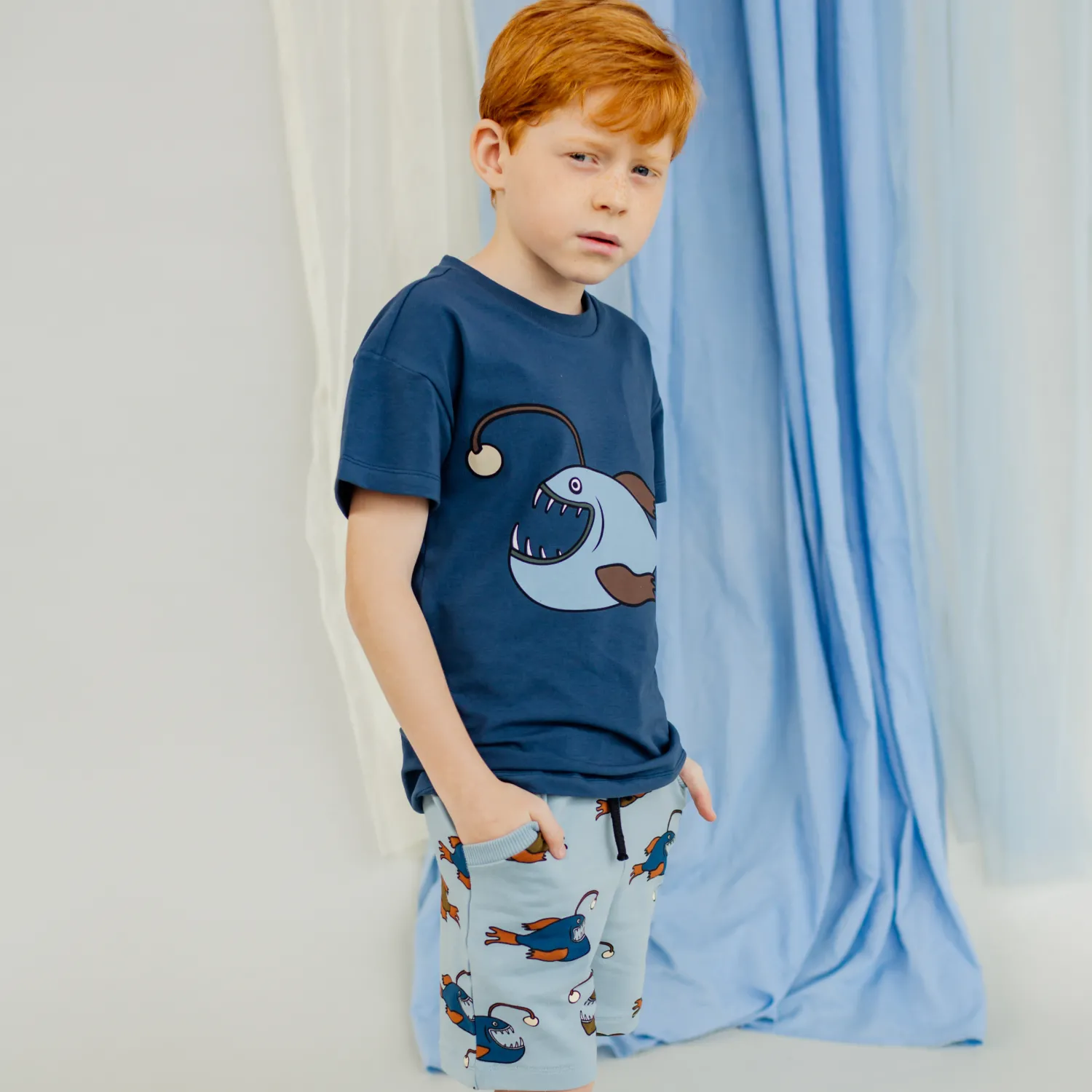 CARLIJNQ Shorts> Anglerfish Shorts - Bermuda
