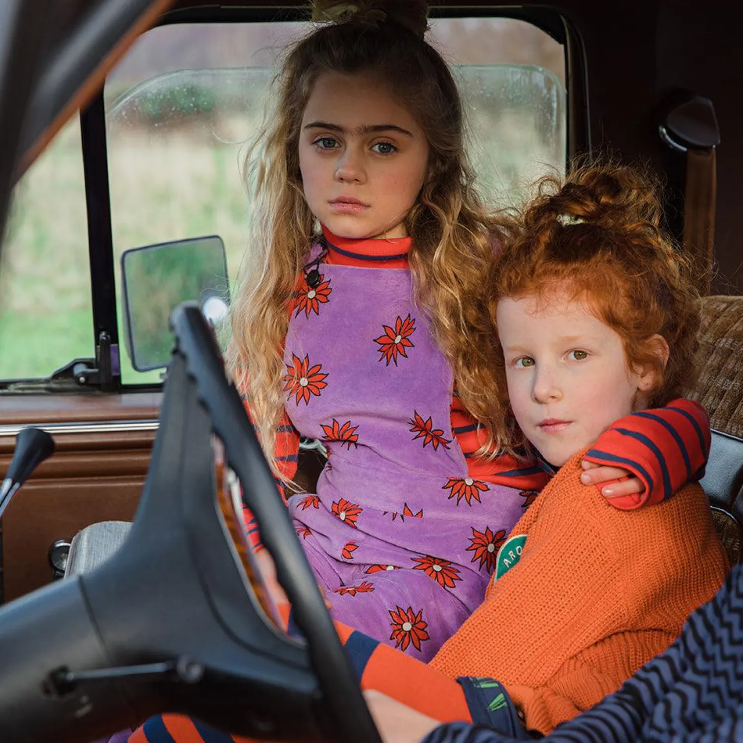 CARLIJNQ Sweatshirts> Dahlia - Velvet Kids Dungaree