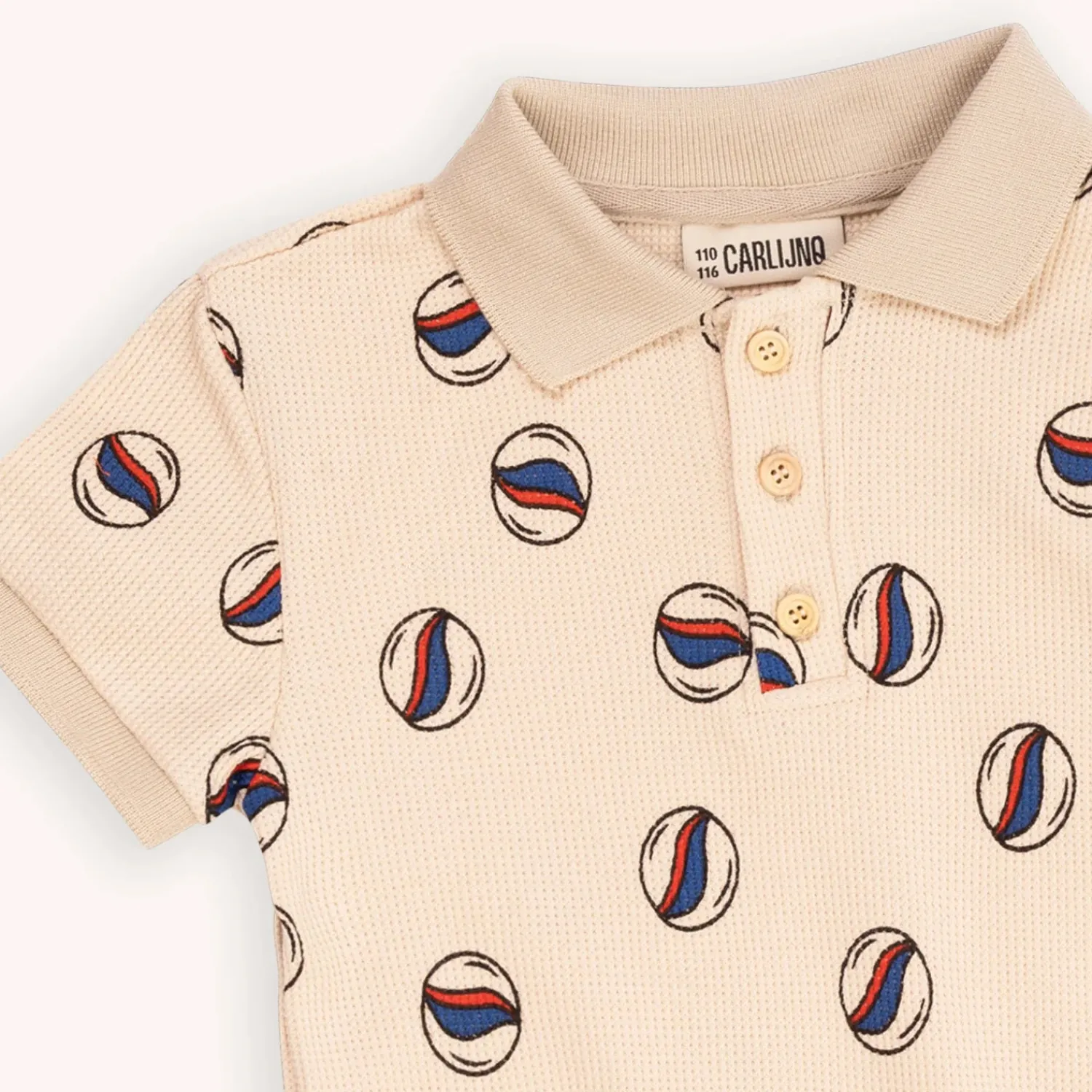 CARLIJNQ Shorts> Marbles - Polo T-Shirt