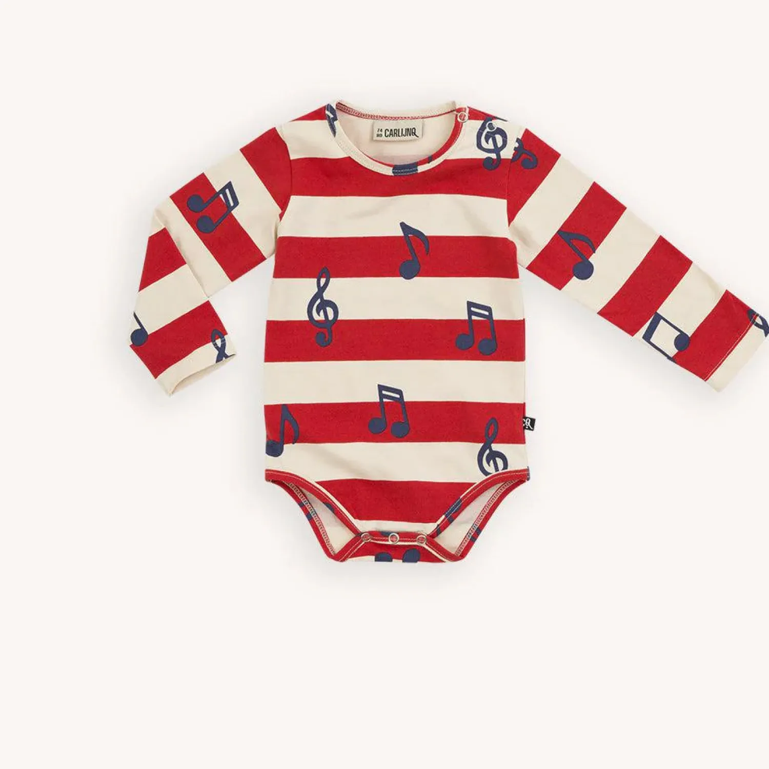 CARLIJNQ Onesies> Music Notes - Bodysuit Organic Cotton