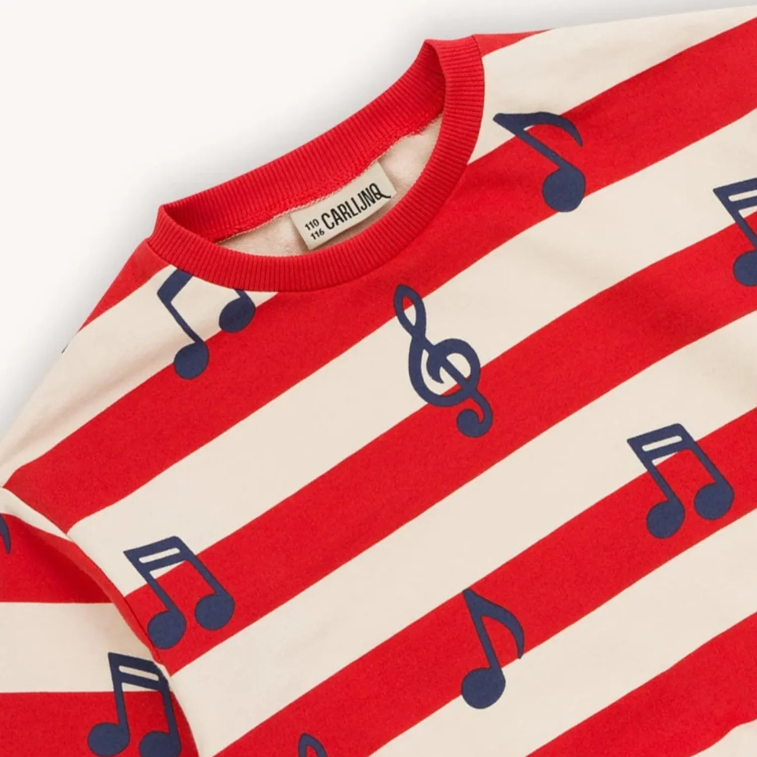 CARLIJNQ Face Masks> Music Notes - Kids Sweater Organic