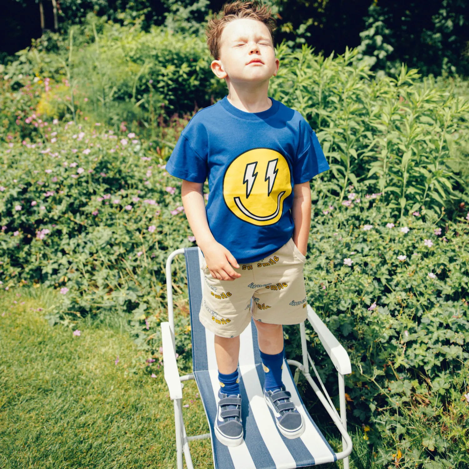 CARLIJNQ T Shirts> Smilies - Crewneck T-Shirt With Print