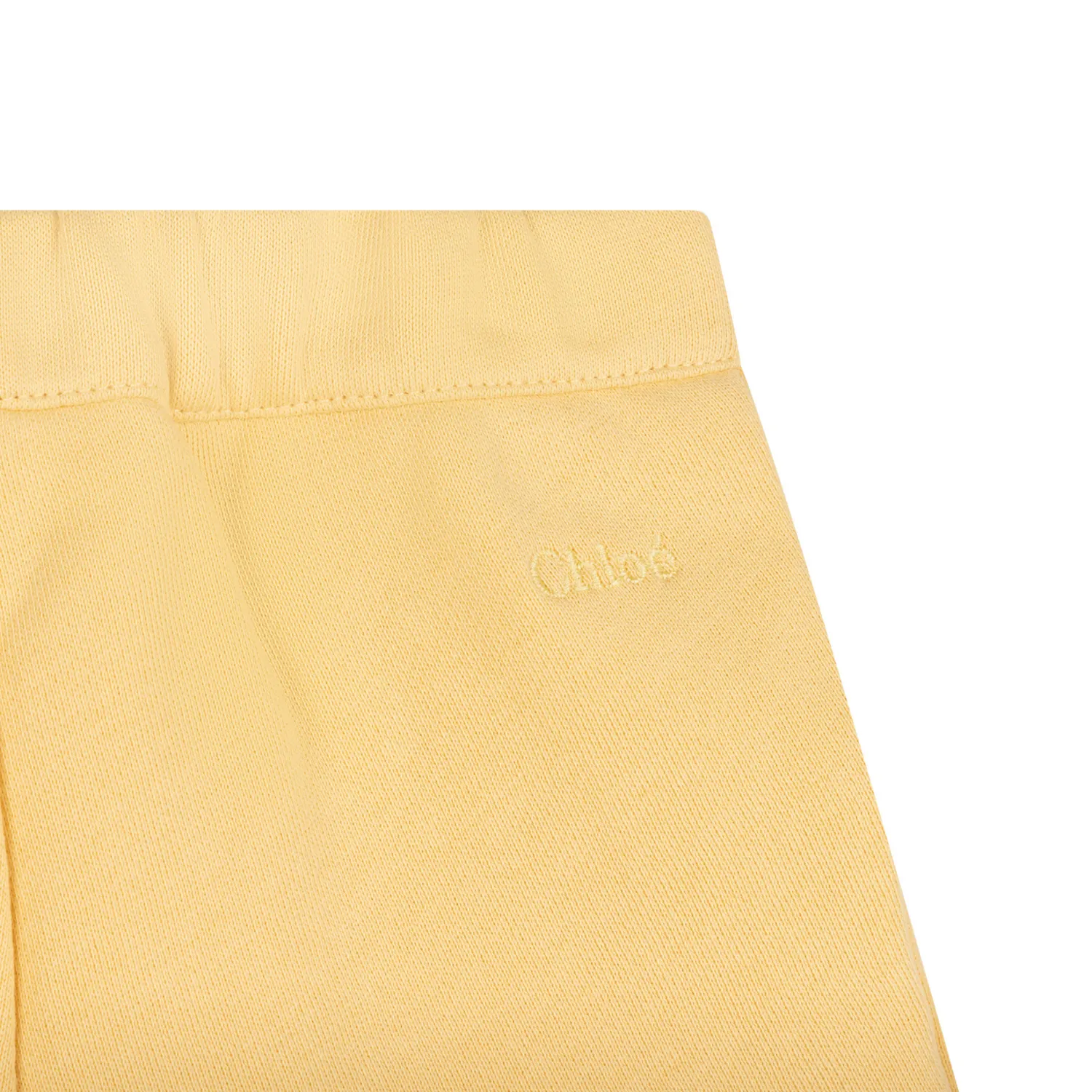Chloé Kids Shorts>Chloe Kids Baby Straw Yellow Short