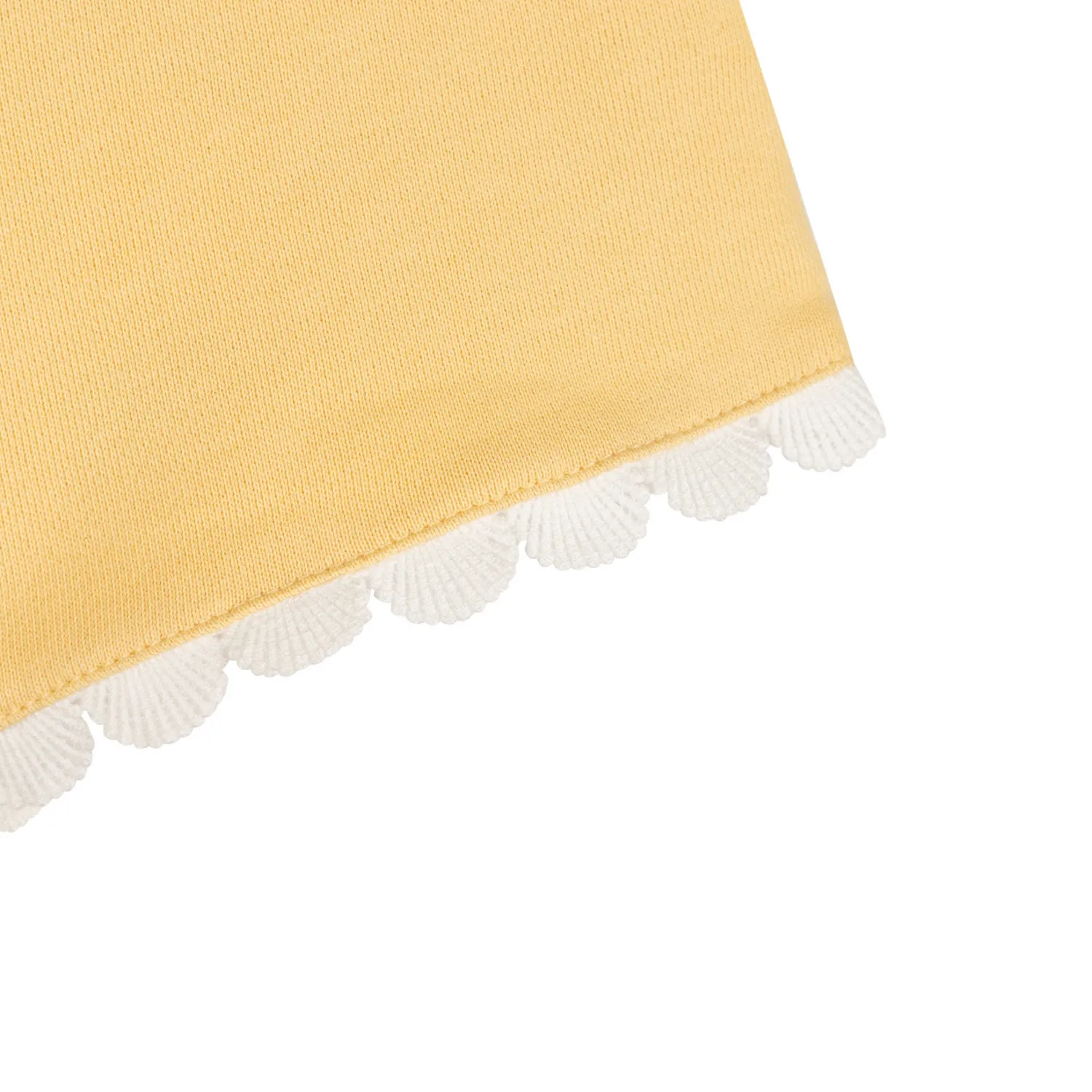 Chloé Kids Shorts>Chloe Kids Baby Straw Yellow Short