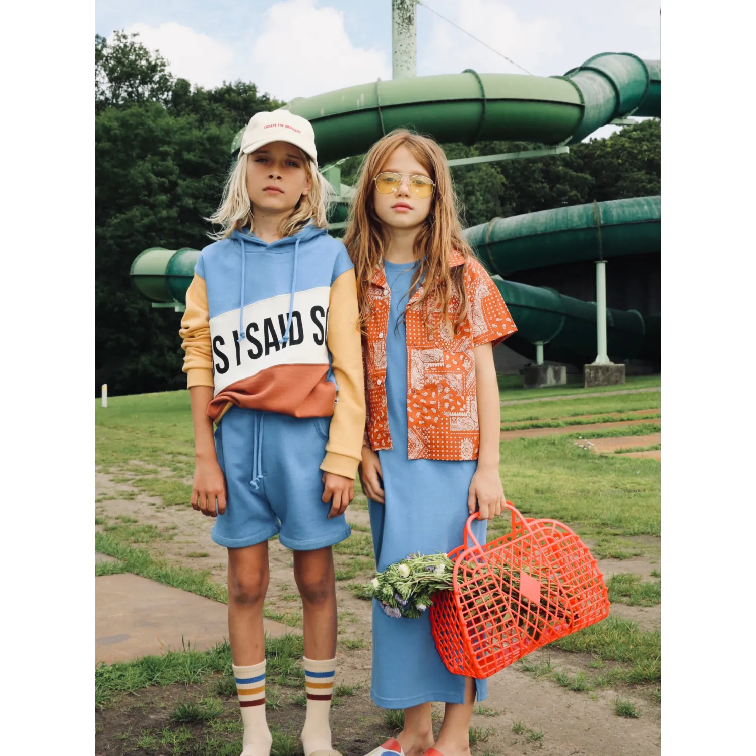 Cos I Said So Overalls & Jumpsuits> Boxy Tee Dress Riviera