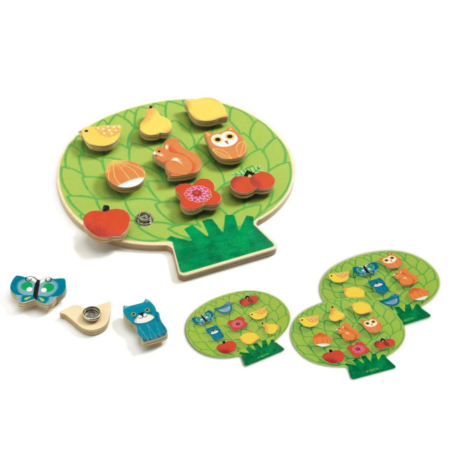 Djeco Face Masks> Clipaclip Snapping/Sequencing Wooden Skill Boards