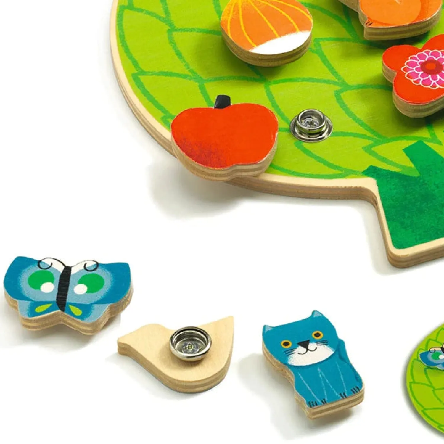 Djeco Face Masks> Clipaclip Snapping/Sequencing Wooden Skill Boards