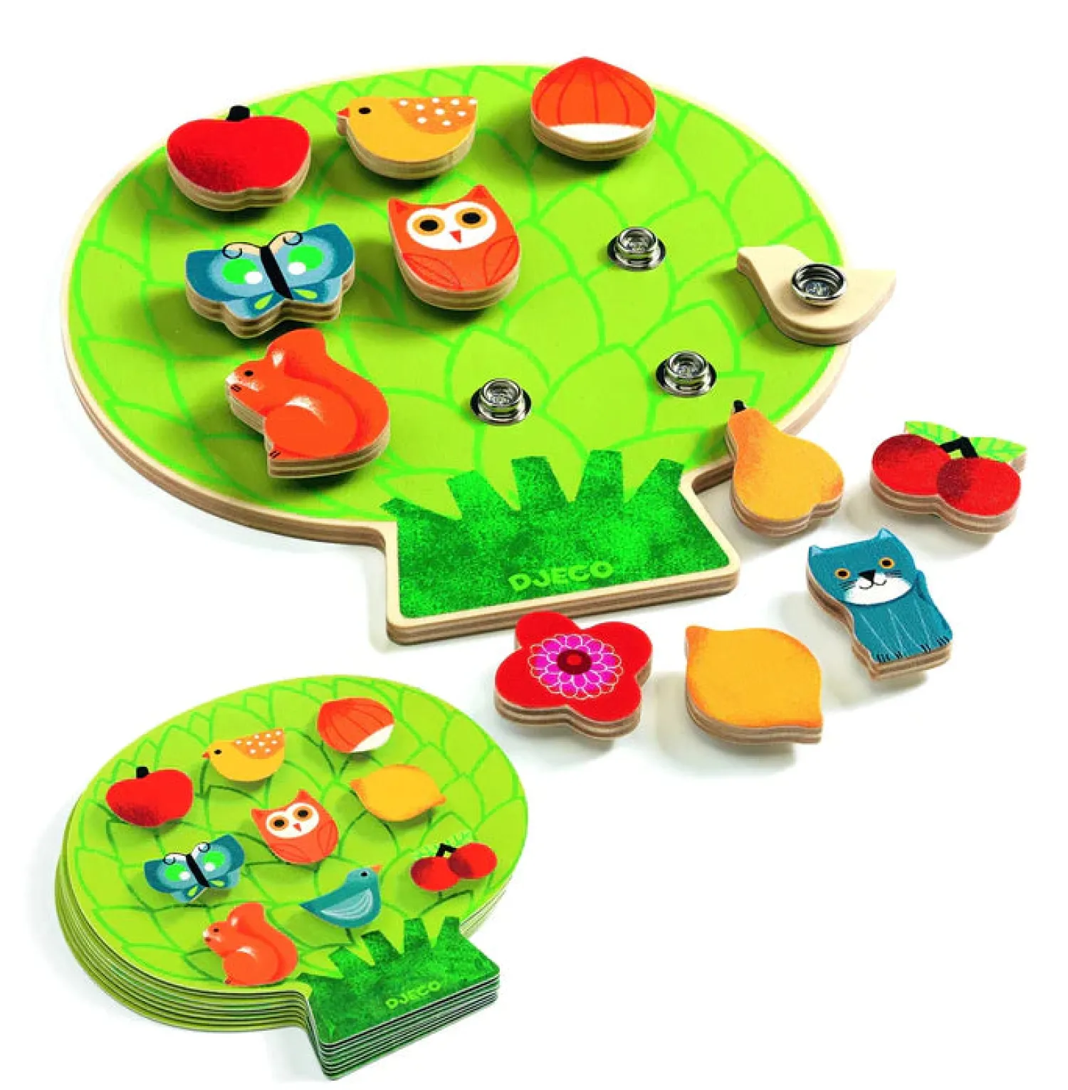 Djeco Face Masks> Clipaclip Snapping/Sequencing Wooden Skill Boards