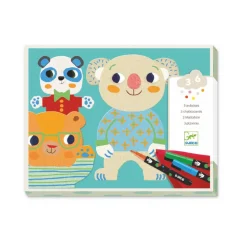 Djeco Face Masks> Le Petit Artist Coloring Chalkboard Cuties